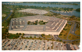 Pentagon Aerial View Department Defense Arlington Virginia Postcard Unposted - £3.90 GBP