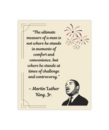 MLK Matte Poster, True Measure of a Man, Martin Luther King, Jr Gift, In... - $158.66 MXN