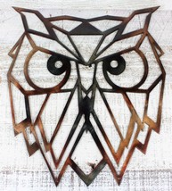 Geo Owl Geometric Owl 13&quot; x 11  1/2&quot; Metal Wall Art - £29.12 GBP