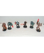 2005 STAR WARS ATTACKTIX BATTLE FIGURE GAME FIGURES LOT of 6 GUC - £15.71 GBP