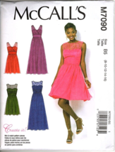 McCall&#39;s M7090 Misses 6 to 14 Special Occasion Formal Dress Uncut Pattern - $14.81