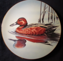 Federal Duck Stamp Collector Plate Cinnamon Teal Gerald Mobley Waterfowl Ducks - £19.97 GBP