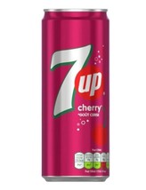 24 Cans of 7 UP Cherry Flavored Soft Drink From France 330ml Each Can - $72.57