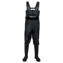 PVC Bootfoot Waterproof 2 Ply Chest Wader Nylon Rubber Waders Hunting Fi... - £50.18 GBP