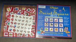 Disney Secret Square Board Game Not COMPLETE University Games 1998 Famil... - $19.79