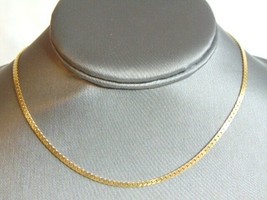 Womens Vintage Estate 14K Gold Herringbone Necklace 8.7g E2109 - £747.83 GBP