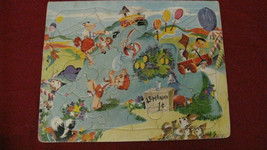 Vintage 1950s Built-Rite Sta-N-Place Childs Tray Puzzle #2 - £19.41 GBP