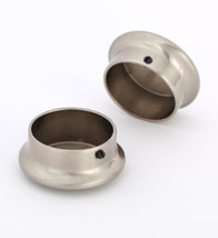 1-5/16 inch Heavy-Duty Brushed Nickel Closet Pole End Caps (2-Pack) - $15.95