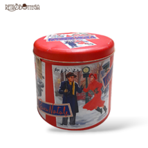 Scatola di latta classica panettone &#39;Baptistery&#39; immagini natalizie-most... - $1,207.63 MXN