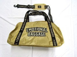 Assholes*s Live Forever Mini Duffle Bag - Emotional Baggage - Beige - NEW - £27.65 GBP