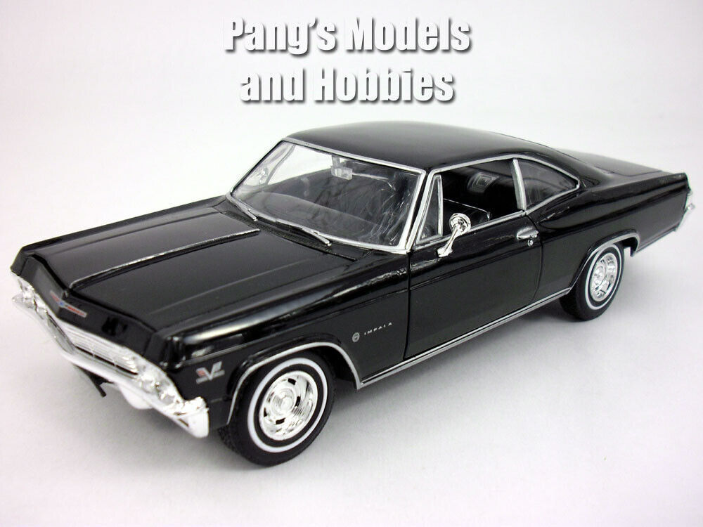 1965 Chevrolet Impala SS 396 1/24 Scale Diecast Metal Model - BLACK - With BOX Item image 3