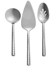 Vera Wang Wedgwood Vera Pagoda 3 Piece Serving Set 18/10 Stainless New - £29.24 GBP