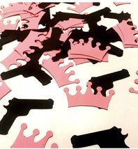 Guns or glitter confetti, Gender Reveal Cupcake confetti, guns or glitte... - $99.63 MXN
