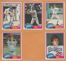 1981 Topps Los Angeles Dodgers Team Lot 14 Ron Cey Rick Sutcliffe Bob Welch Howe - £3.18 GBP