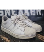 Pre-Owned Adidas Superstar All White Running Shoes Big Kid 5 Women 6.5 - $38.49 CAD