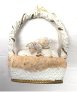 Christmas is Gentle Hallmark Limited Edition Ornament 1987 Bone China Sheep - $10.19 CAD