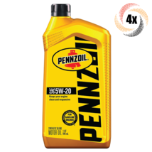 4x Bottles Pennzoil SAE 5W-20 Motor Oil | 1QT | Cleans Engine | Fast Shipping - £28.07 GBP