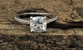 2.1 Ct Cushion Engagement Ring, Wedding Ring, Diamond Simulants, Promise Ring - £93.29 GBP