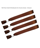 100 Pack Cloth Wristbands for Events (Color :) Brown - $129.43 MXN