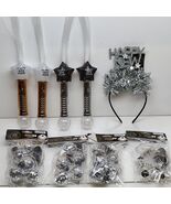 Lot of 9 Pieces New Year Eve Party Accessory Kit Headband, Light Up Neck... - $355.90 MXN
