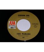 The Parade Sunshine Girl This Old Melody 45 Rpm Record A&amp;M 841 VG+ - $183.84 MXN