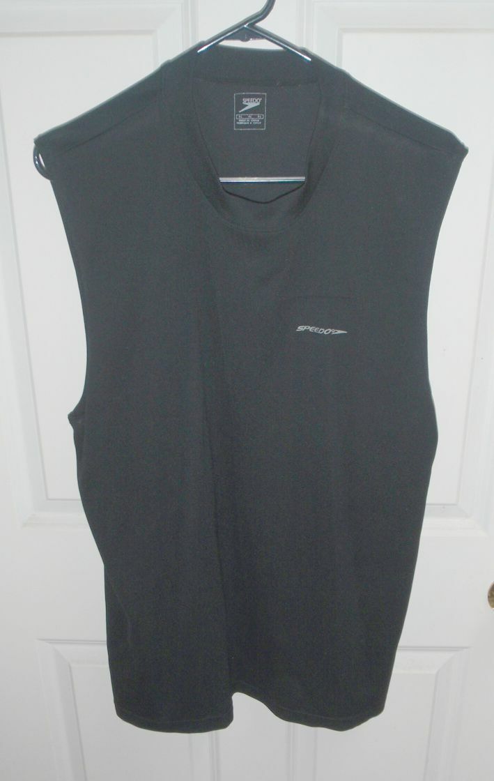 Speedo XL Sleeveless Black Shirt - $1.99