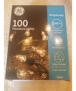 GE 100 Clear Miniature Lights On Green Wire String-A-Long 20.6 Ft-Holida... - $233.38 MXN