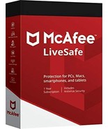 MCAFEE LIVESAFE 2023 - 3 Year Product Key  UNLIMITED - Windows Mac -DOWN... - £60.74 GBP