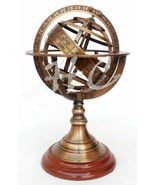 Brass 8&quot;Armillary Globe Nautical Engraved Sphere Tabletop Gift Collectib... - £42.70 GBP