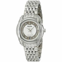 Bulova Women&#39;s 96R141 Precisionist Tanglewood Diamond Steel Bracelet Date Watch - £207.82 GBP
