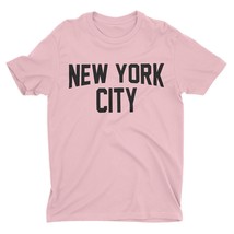 New York City Unisex T-Shirt Screenprinted Pink Lennon Tee - £10.94 GBP