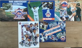NY Mets Calendars 1986, 1987, 1988, 1990, 1991 w. 1987 Old-Timers Game H... - $25.00