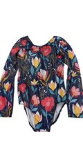 Girls Floral Long Sleeve Leotard Size 150 11/12 - $14.40