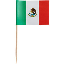 100 Mexico Mexican Flag 2.5&#39;&#39; Mini-toothpicks - £6.04 GBP