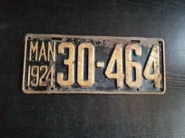 1924 Manitoba License Plate - $36.66