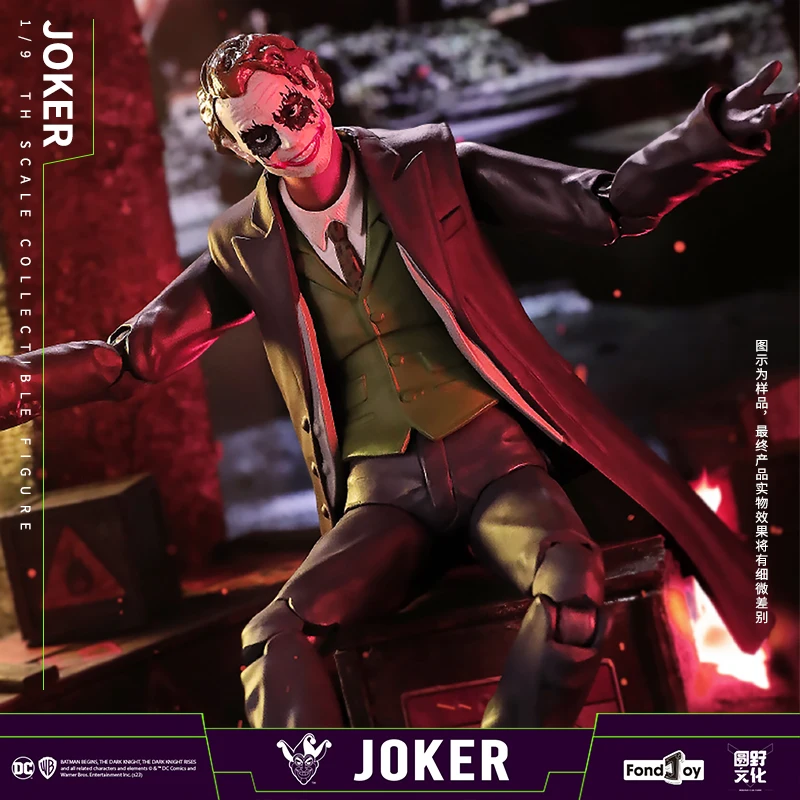 Fondjoy DC The Dark Knight Joker Heath Ledger 1/9 Action Figure Collection Model - £43.42 GBP