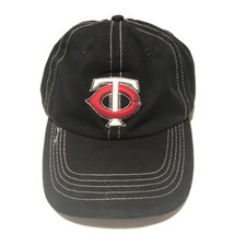 Minnesota Twins DQ Dairy Queen Black Adjustable Floppy Hat MLB Baseball Cap - £7.81 GBP
