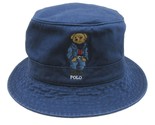 Polo Ralph Lauren Embroidered Bear Navy Bucket Hat Adult Size L/XL NEW - $54.95