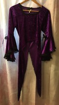 Gorgeous Rare Nocturna Purple Gothic Vampire Velvet Top. Size S Excellent - £35.31 GBP