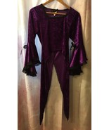 Gorgeous Rare Nocturna Purple Gothic Vampire Velvet Top. Size S Excellent - £35.85 GBP