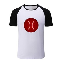 Constellation Pisces Symbol Men Boy Casual T-Shirts Graphic Print Tops S... - £12.92 GBP