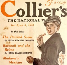 Collier&#39;s April Fool 1917 Lithograph Magazine Cover Antique Art DWCC1 - £31.85 GBP