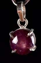 star ruby heart healer divine love boost energy  healing silver pendant ... - $32.73