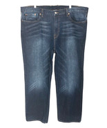 Lucky Brand Mens 40x30 Blue Vtg Straight Stretch Jeans - £22.25 GBP