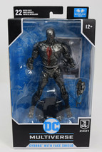 DC Multiverse McFarlane Justice League Cyborg Face Shield Action Figure NIB - £46.15 GBP