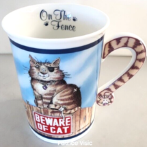 Gary Patterson Comical Cats On The Fence Porcelain Mug Danbury Mint Vtg ... - $21.04