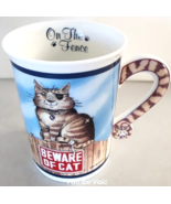 Gary Patterson Comical Cats On The Fence Porcelain Mug Danbury Mint Vtg ... - $28.85 CAD