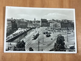 Vintage Real Photo Postcard, Drottningtorget, Göteborg, Gothenburg Sweden - £6.01 GBP