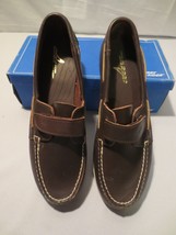 Vtg Womens Sperry TOP-SIDER Mate Brown Leather Boat Shoes Sz. 7 N New! - £58.97 GBP