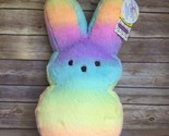 Peeps Plush Weighted Rainbow Tie Dye 15”  Cotton Candy Scented Easter Bunny - $27.71